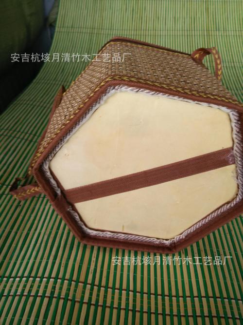 厂家供应六角形折叠鸡蛋竹篮大闸蟹竹篮粽子竹篮土特产竹篮