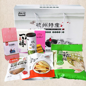 浙江杭州特产礼盒杭白菊西湖藕粉土特产送人礼物雪花酥零食伴手礼